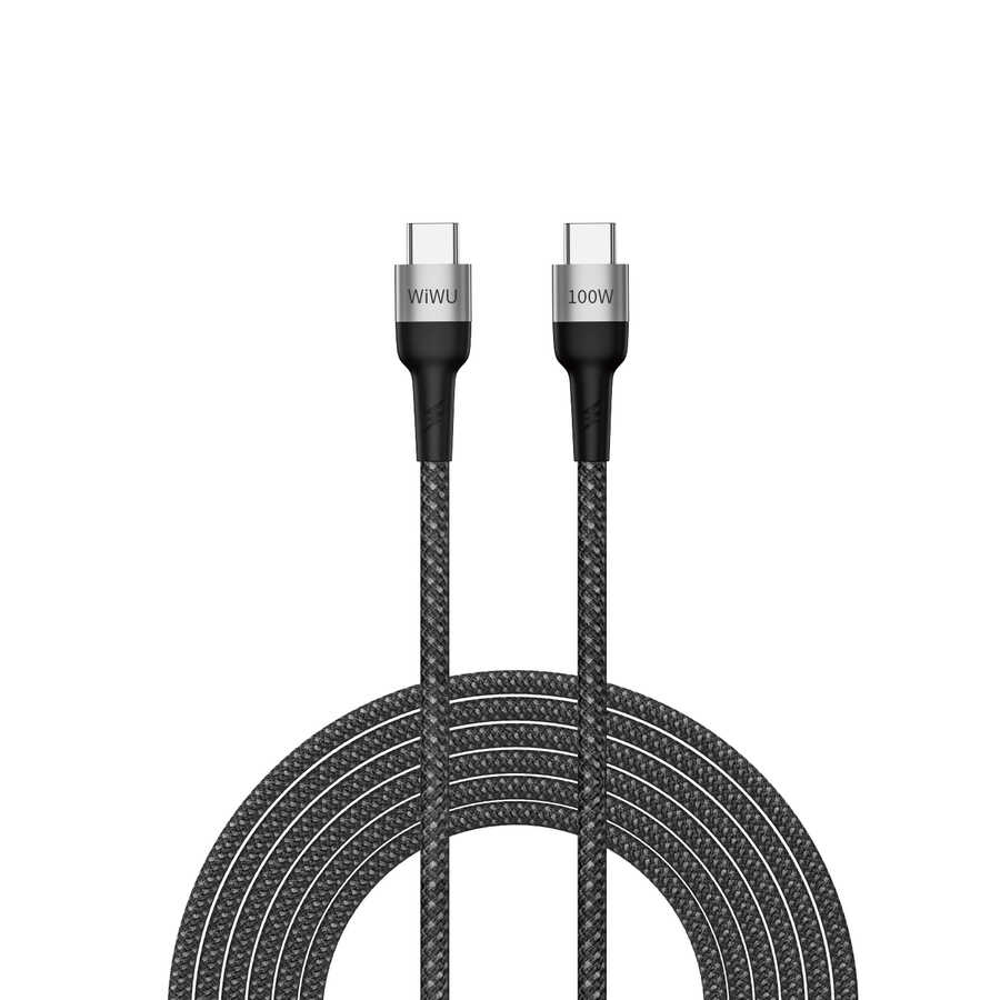 [RNZ-TA80232] Wiwu Cyclone F15 Type-C to Type-C PD Data Kablo 480Mbps 100W 1.5 metre