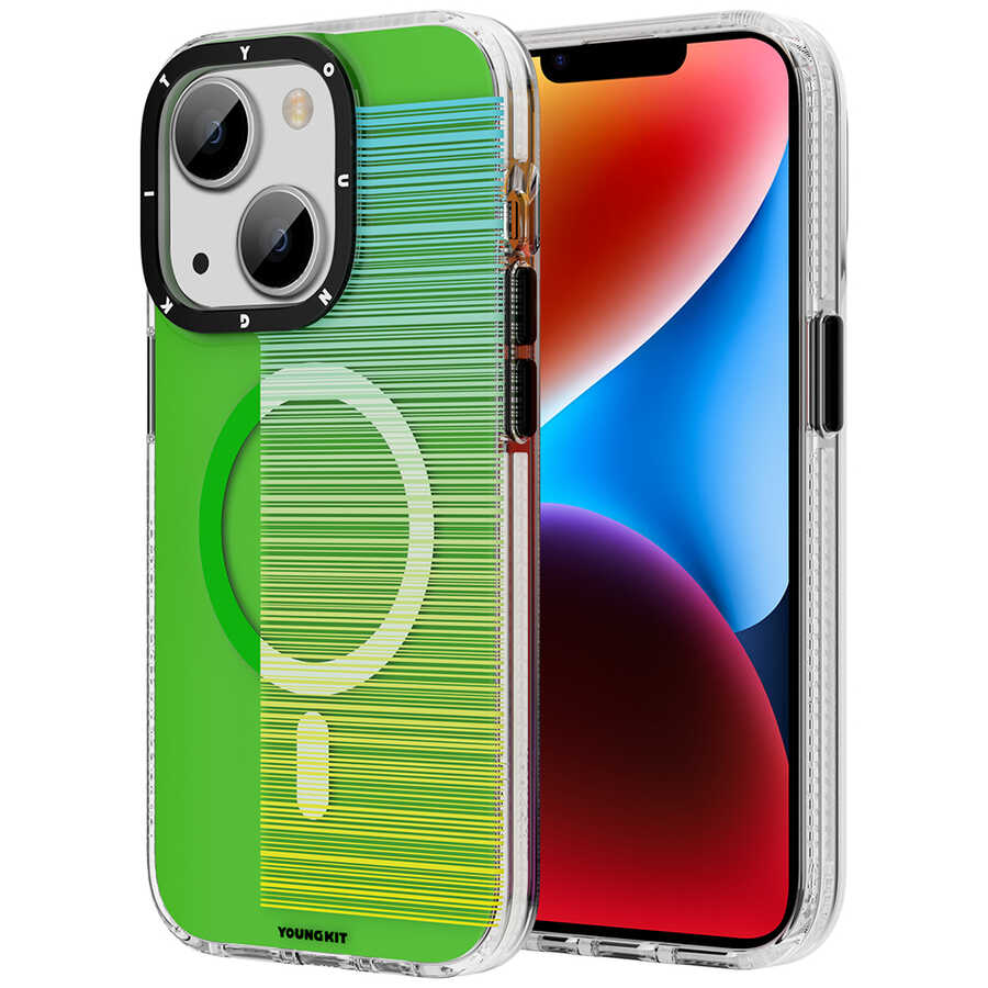 Apple iPhone 14 Uyumlu Kılıf M-safe Şarj Özellikli Youngkit Pure Serisi Kapak