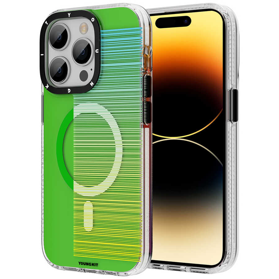Apple iPhone 14 Pro Uyumlu Kılıf M-safe Şarj Özellikli Youngkit Pure Serisi Kapak