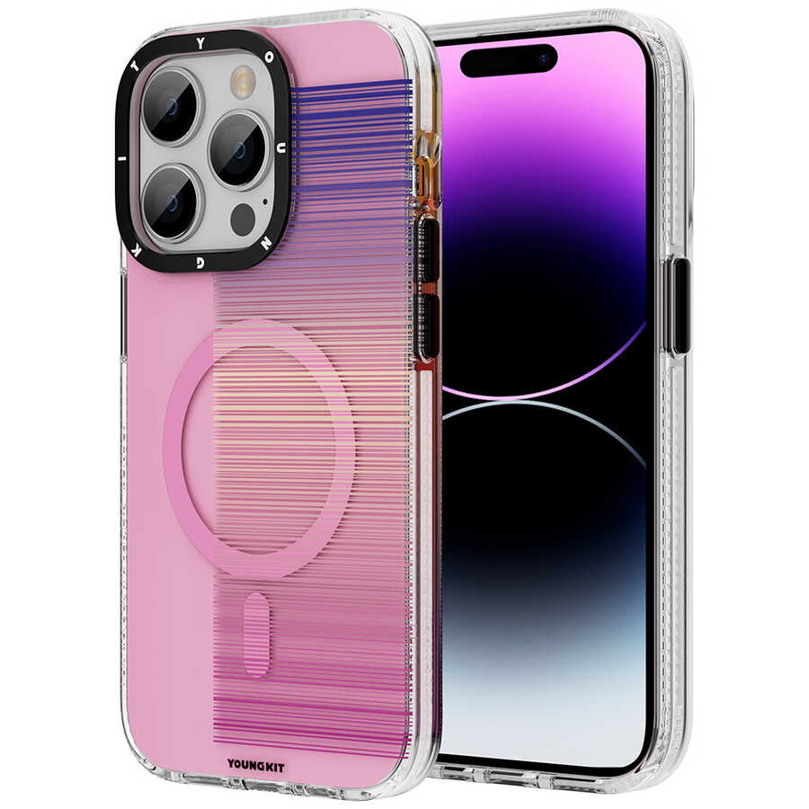 Apple iPhone 14 Pro Max Uyumlu Kılıf M-safe Şarj Özellikli Youngkit Pure Serisi Kapak