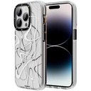 Apple iPhone 14 Pro Uyumlu Kılıf M-safe Şarj Özellikli Youngkit Water-Ink Serisi Kapak