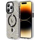 Apple iPhone 14 Pro Max Uyumlu Kılıf M-safe Şarj Özellikli Youngkit Water-Ink Serisi Kapak