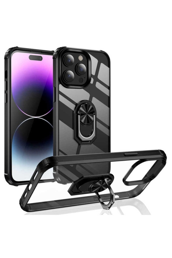 [RNZ-TA80381] Apple iPhone 14 Pro Uyumlu Kılıf Zore Mola Kapak (Siyah)