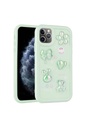 Apple iPhone 11 Pro Max Uyumlu Kılıf Kabartma Figürlü Parlak Zore Toys Silikon Kapak