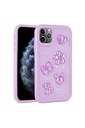 Apple iPhone 11 Pro Max Uyumlu Kılıf Kabartma Figürlü Parlak Zore Toys Silikon Kapak