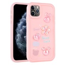 Apple iPhone 11 Pro Max Uyumlu Kılıf Kabartma Figürlü Parlak Zore Toys Silikon Kapak