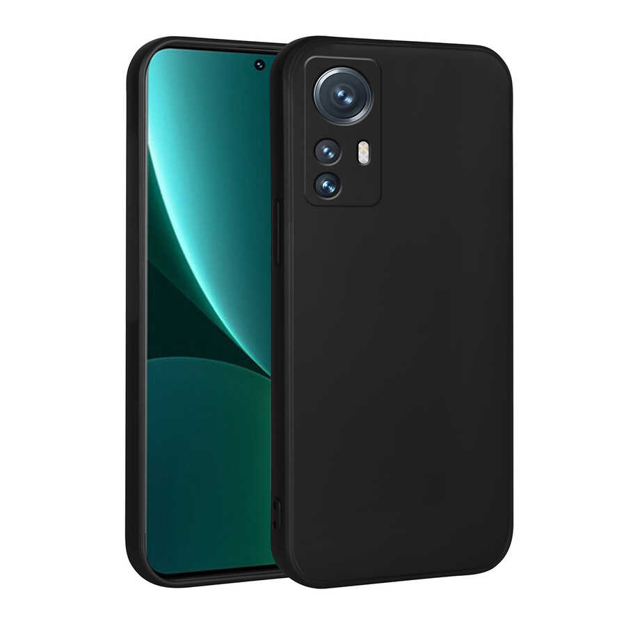 [RNZ-TA80408] Xiaomi Mi 12 Lite Uyumlu Kılıf Zore Premier Silikon Kapak (Siyah)
