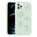 Apple iPhone 12 Pro Max Uyumlu Kılıf Kabartma Figürlü Parlak Zore Toys Silikon Kapak