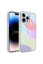 Apple iPhone 13 Pro Uyumlu Kılıf Airbag Kenarlı Renkli Desenli Silikon Zore Elegans Kapak