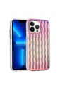 Apple iPhone 14 Pro Max Uyumlu Kılıf Kabartmalı Dalga Tasarımlı Silikon Zore İsmira Kapak