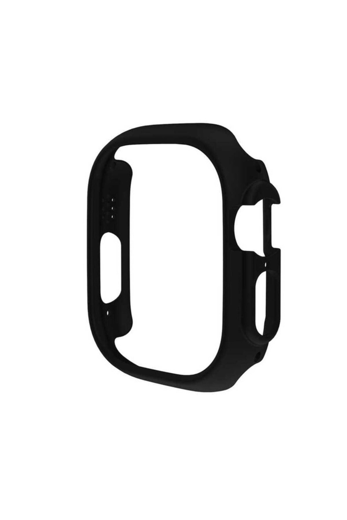 [RNZ-TA81347] Apple Watch Ultra 49mm Uyumlu Sert PC Kasa Koruyucu Zore Watch Gard 18 (Siyah)
