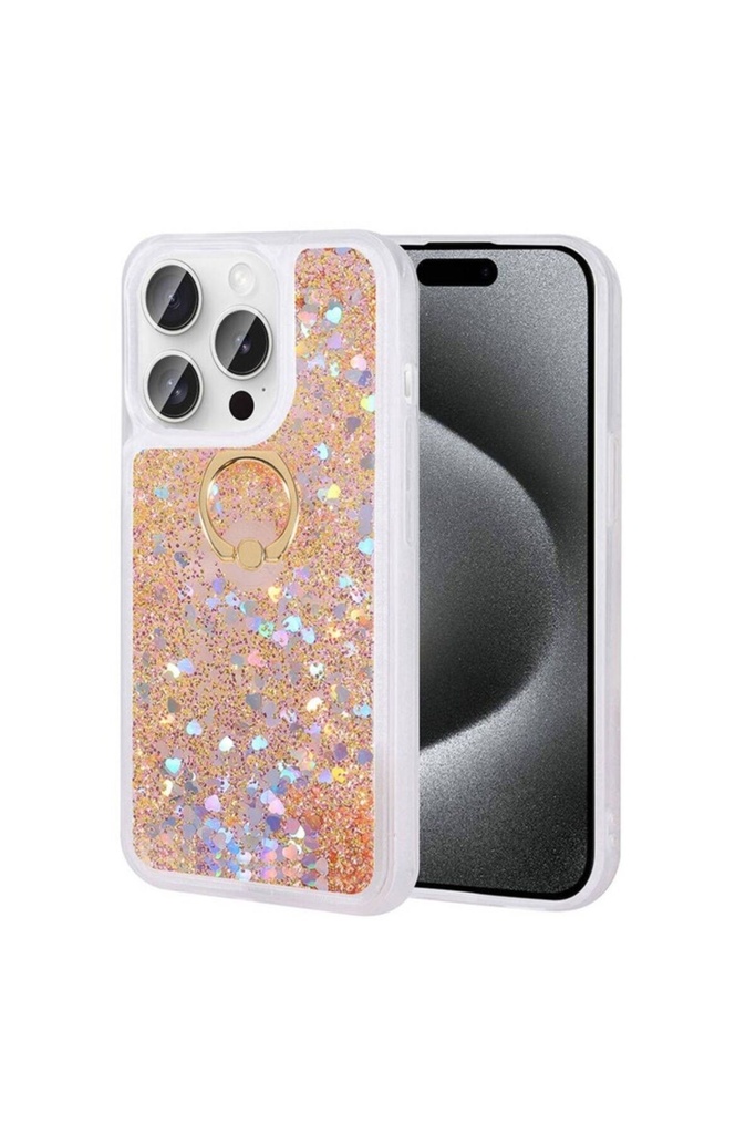[RNZ-TA96302] Apple iPhone 15 Pro Uyumlu Kılıf Zore Milce Kapak (Gold)