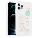 Apple iPhone 13 Pro Uyumlu Kılıf Kabartma Figürlü Parlak Zore Toys Silikon Kapak
