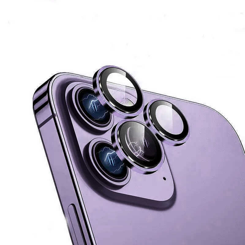 Apple iPhone 14 Pro Uyumlu ​​​Wiwu Lens Guard Metal Kamera Lens Koruyucu