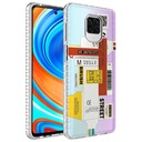 Xiaomi Redmi Note 9S Uyumlu Kılıf Airbag Kenarlı Renkli Desenli Silikon Zore Elegans Kapak