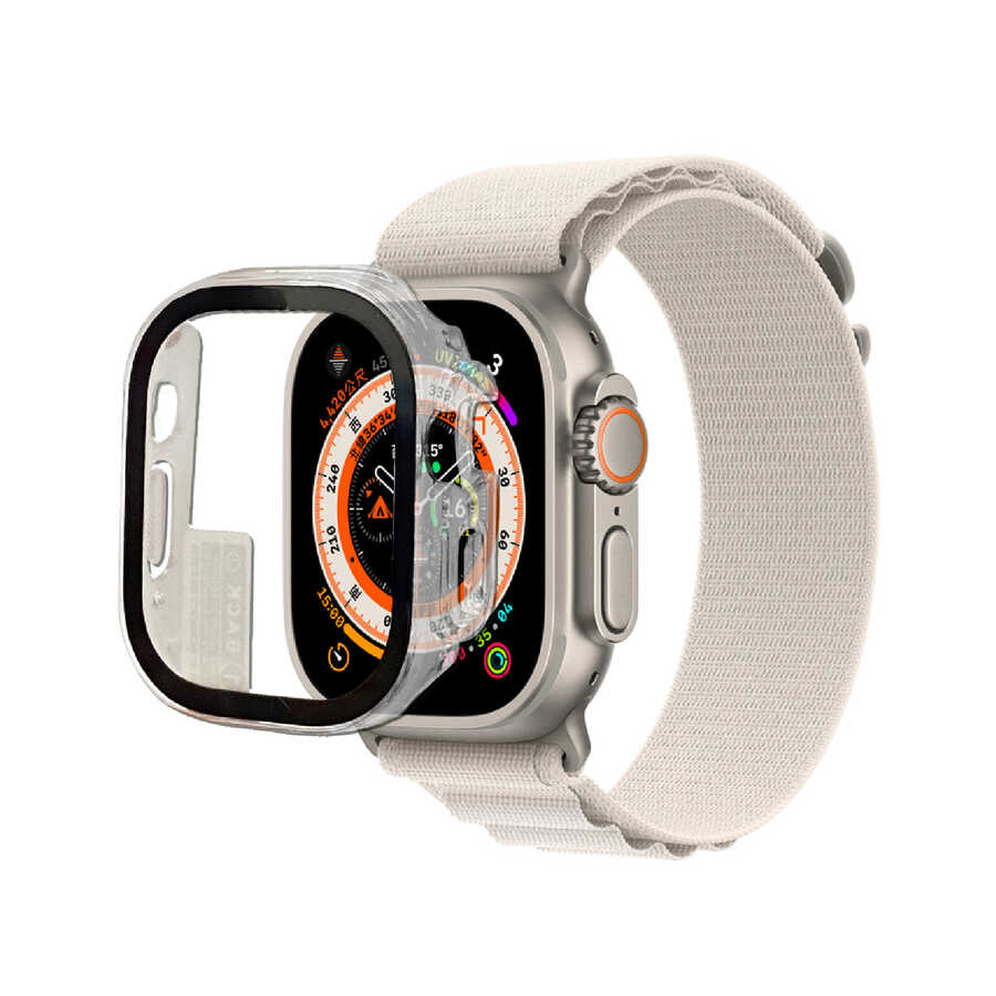 [RNZ-TA81605] Apple Watch Ultra 49mm Uyumlu Zore Watch Gard 01 Kasa Ve Ekran Koruyucu