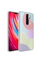 Xiaomi Redmi Note 8 Pro Uyumlu Kılıf Airbag Kenarlı Renkli Desenli Silikon Zore Elegans Kapak