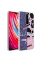 Xiaomi Redmi Note 8 Pro Uyumlu Kılıf Airbag Kenarlı Renkli Desenli Silikon Zore Elegans Kapak