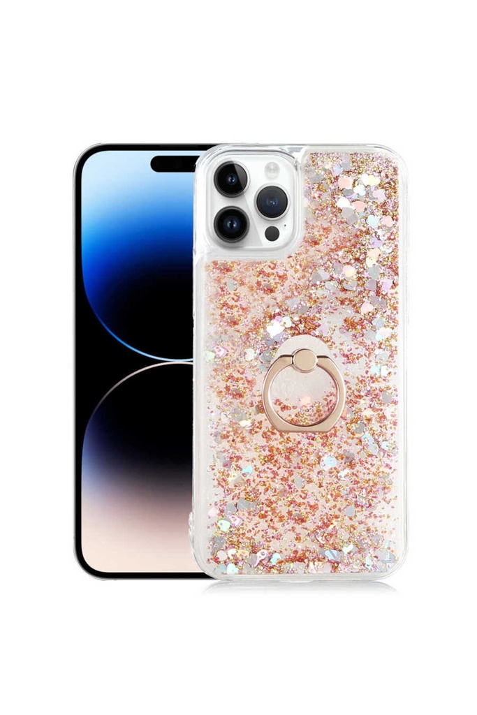 [RNZ-TA80945] Apple iPhone 14 Pro Max Uyumlu Kılıf Zore Milce Kapak (Gold)