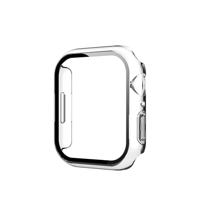 Apple Watch 7 45mm Uyumlu Şeffaf Kasa ve Ekran Koruyucu Zore Watch Gard 13