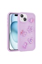 Apple iPhone 14 Uyumlu Kılıf Kabartma Figürlü Parlak Zore Toys Silikon Kapak
