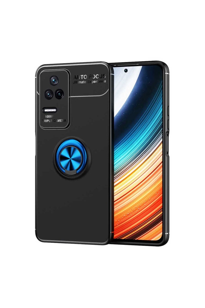 [RNZ-TA80884] Xiaomi Poco F4 Uyumlu Kılıf Zore Ravel Silikon Kapak (Siyah)