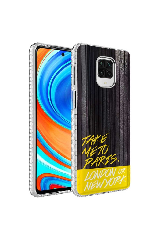 Xiaomi Redmi Note 10 Uyumlu Kılıf Airbag Kenarlı Renkli Desenli Silikon Zore Elegans Kapak