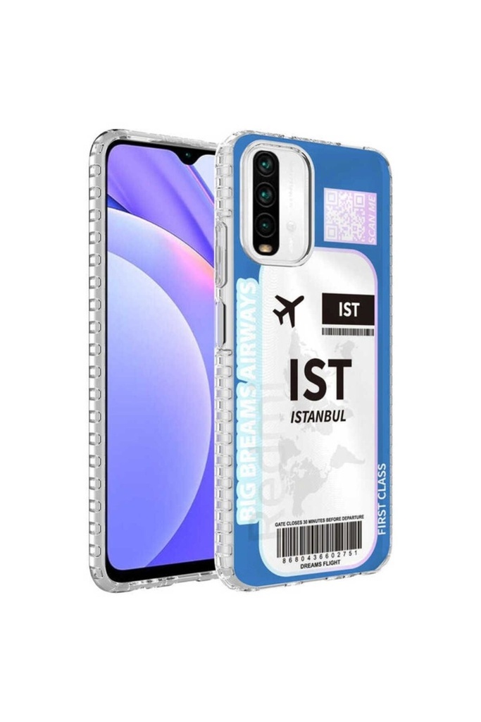 Xiaomi Redmi Note 10 Uyumlu Kılıf Airbag Kenarlı Renkli Desenli Silikon Zore Elegans Kapak