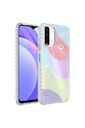 Xiaomi Redmi Note 10 Uyumlu Kılıf Airbag Kenarlı Renkli Desenli Silikon Zore Elegans Kapak