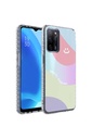 Oppo A54 4G Uyumlu Kılıf Airbag Kenarlı Renkli Desenli Silikon Zore Elegans Kapak