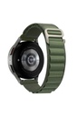 Samsung Gear S2 (20mm) Uyumlu Kordon Alpine Hasır Örgü Zore KRD-74 Kumaş Kayış