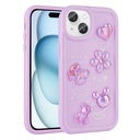 Apple iPhone 15 Plus Uyumlu Kılıf Kabartma Figürlü Parlak Zore Toys Silikon Kapak