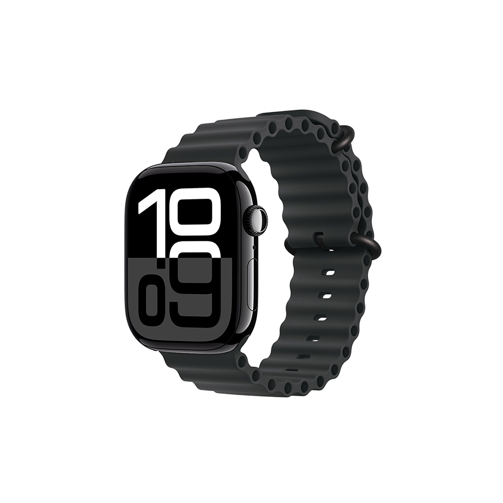 Apple Watch 7 41mm Uyumlu Kordon Ocean Silikon Yumuşak Esnek Metal Tokalı Zore KRD-75 Kayış