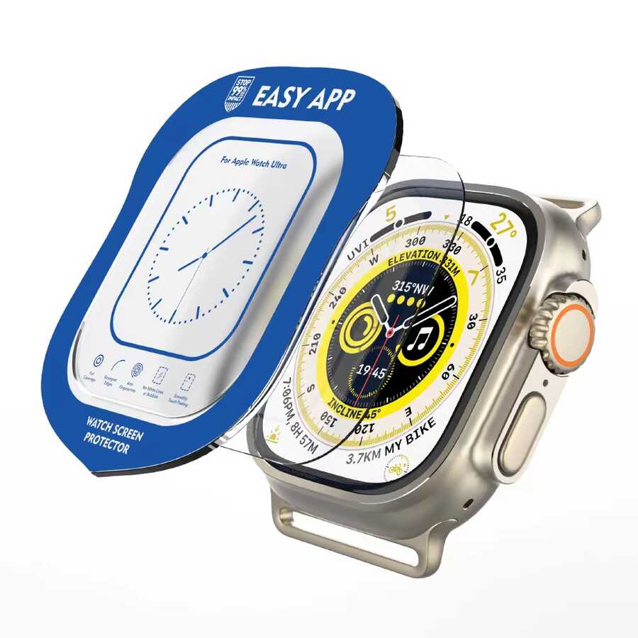 [RNZ-TA81612] Apple Watch Ultra 49mm Uyumlu Zore Easy Cam Ekran Koruyucu