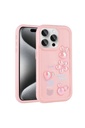 Apple iPhone 15 Pro Max Uyumlu Kılıf Kabartma Figürlü Parlak Zore Toys Silikon Kapak