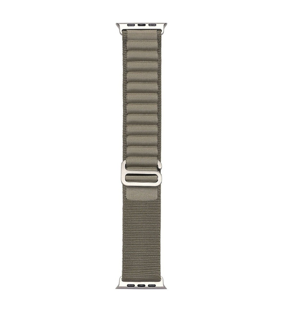 Apple Watch 38mm Uyumlu Kordon Alpine Hasır Örgü Zore KRD-74 Kumaş Kayış