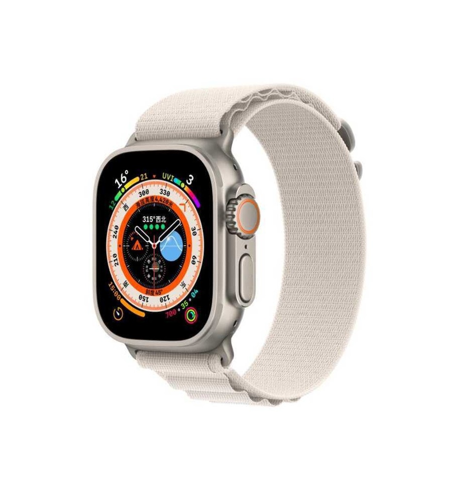 Apple Watch 38mm Uyumlu Kordon Alpine Hasır Örgü Zore KRD-74 Kumaş Kayış