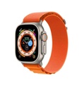Apple Watch 38mm Uyumlu Kordon Alpine Hasır Örgü Zore KRD-74 Kumaş Kayış