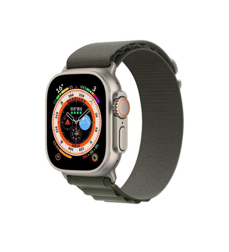 Apple Watch 38mm Uyumlu Kordon Alpine Hasır Örgü Zore KRD-74 Kumaş Kayış