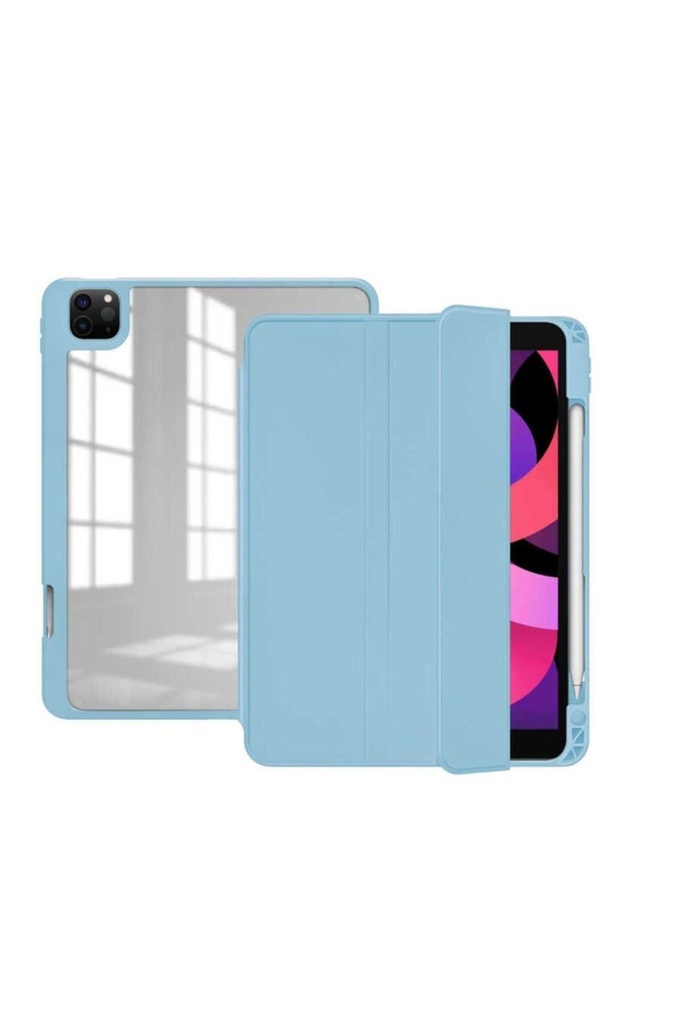 Apple iPad Pro 12.9 2022 M2 Uyumlu Kılıf Zore Nort Arkası Şeffaf Standlı Kılıf