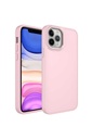 Apple iPhone 12 Pro Uyumlu Kılıf Metal Çerçeve ve Buton Tasarımlı Silikon Zore Luna Kapak