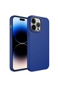 Apple iPhone 13 Pro Uyumlu Kılıf Metal Çerçeve ve Buton Tasarımlı Silikon Zore Luna Kapak