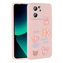 Xiaomi Mi 13T Pro Uyumlu Kılıf Kabartma Figürlü Parlak Zore Toys Silikon Kapak
