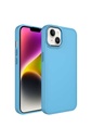 Apple iPhone 14 Uyumlu Kılıf Metal Çerçeve ve Buton Tasarımlı Silikon Zore Luna Kapak