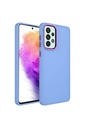 Samsung Galaxy A23 Uyumlu Kılıf Metal Çerçeve ve Buton Tasarımlı Silikon Zore Luna Kapak