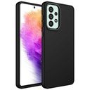 Samsung Galaxy A32 4G Uyumlu Kılıf Metal Çerçeve ve Buton Tasarımlı Silikon Zore Luna Kapak