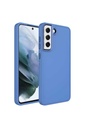 Samsung Galaxy S21 FE Uyumlu Kılıf Metal Çerçeve ve Buton Tasarımlı Silikon Zore Luna Kapak