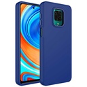 Xiaomi Redmi Note 9S Uyumlu Kılıf Metal Çerçeve ve Buton Tasarımlı Silikon Zore Luna Kapak
