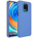 Xiaomi Redmi Note 9S Uyumlu Kılıf Metal Çerçeve ve Buton Tasarımlı Silikon Zore Luna Kapak