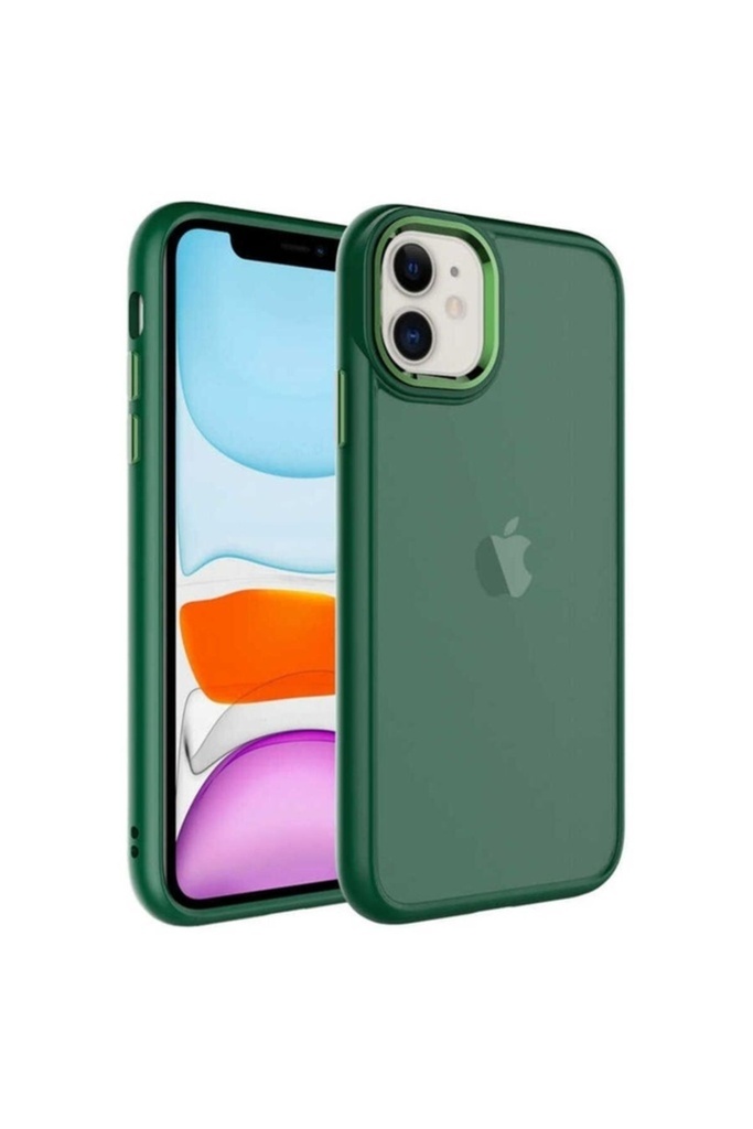 Apple iPhone 11 Uyumlu Kılıf Buzlu Sert PC Zore May Kapak